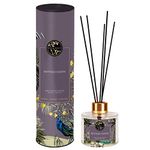 Soul & Scents Bottled Earth Reed Diffuser Set | Fragrance of Lavender, Cedarleaf & Vanilla Bean| Get 5 Rattan Reed Sticks | Smoke Less Room Freshener for Home, Bedroom, Living Room & Office | 50ml