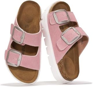 Project Cloud 100% Genuine Leather Platform Sandals Women Footwear - Wedge Chunky Slides for Women 2026 with Memory Foam Insole & Cork Footbed Womens Sandals (GreeceChunky)