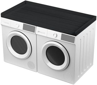 Uniflasy Washer and Dryer Countertop Black – 54" x 27.5" Laundry Topper for Washer and Dryer with Edge, Washer Dryer Topper & Cover Guard Organization Compatible with GE, LG, Samsung