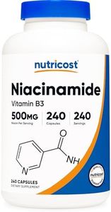 Nutricost Niacinamide (Vitamin B3) 500mg, 240 Capsules - Non-GMO, Gluten Free, Flush Free Vitamin B3