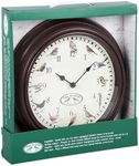 Fallen Fruits Ltd FB416 BIRD SONG CLOCK, Brown