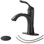 Eyekepper Single Handle Brass Bathroom Faucet Oil Rubbed Bronze Basin Mixer Tap