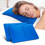 KEPLIN 2-Pack Large Cooling Gel Pillows (40x50cm) - Enhancing Sleep Quality, Alleviating Flu & Fevers, Relieving Migraine Headaches