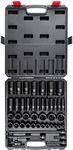 Sunex 2568, 1/2 Inch Drive Master Impact Socket Set, 43-Piece, SAE, 3/8 Inch - 1-1/2 Inch, Standard/Deep, Cr-Mo Alloy Steel, Radius Corner Design, Dual Size Markings, Heavy Duty Storage Case