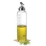 Treo By Milton Glide Oil Dispenser For Kitchen | Leak-Proof & BPA-Free | Food-Safe High Borosilicate Glass | Non-Porous with Capacity Indicator | Durable & Stylish Kitchen Accessory, 1000 ml