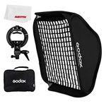 GODOX 60x60cm Foldable Grid Softbox + S-Type Flash Bracket Bowens Mount Holder for Studio Flash Speedlight Photography SF60x60+Grid (60x60)