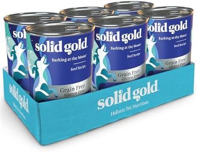 Solid Gold High Protein Wet Dog Food - Barking at The Moon Grain Free with Real Beef - 6Ct/13.2Oz Can…
