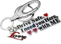 Techpro valentine's day Gift Drive Safe I Need You Reminder Metal Stylish Key Chain for Bike