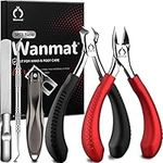 Toenail Clippers, Professional Nail Clippers for Thinck & Ingrown Nails, Upgraded Toe Nail Clippers for Men, Podiatrist Toenail Clippers Fingernail Clippers Wanmat