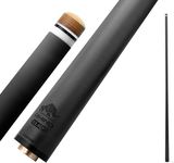 RHINO - 30" / Q-loc Joint Carbon Pool Cue Single Shaft, Tip, 12.5mm. Low Deflection Technology, Ultra-Smooth, Easy to Control, pro Taper