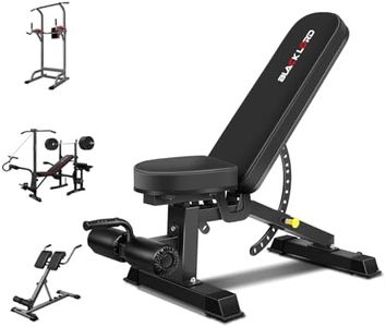 BLACK LORD Foldable Weight Bench for Incline Decline Flat Dumbbell Press, Adjustable FID Bench with 14 Positions for Full Body Exercise, Utility Fitness Equipment for Commercial & Home Gym, Max 450kg