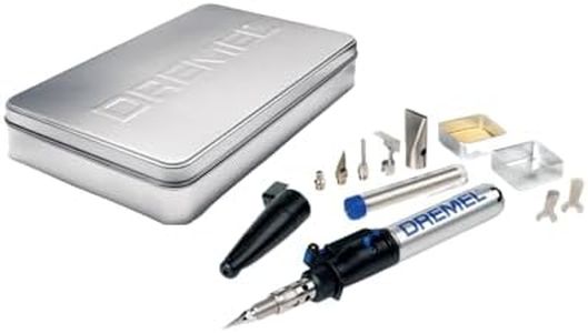 Dremel Versatip 2000 Butane Gas Soldering Iron Kit (With 6 Interchangeable Pen Tips for Welding, Wood Burning, Pyrography, Jewellery Making, Arts and Crafts)