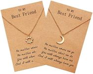 Best Friend Necklace for 2, Sun and