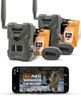 SPYPOINT Flex-M Twin Pack Cellular Trail Cameras - 2 SD Cards Included, Best Hunting Accessories, No WiFi Needed, GPS, Night Vision, IP65 Water-Resistant, 28MP Photos, & 720p Videos + Sound (2)
