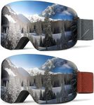 NSSIW Ski Goggles for Men Women Youth, OTG Snowboard Goggles/Snow Goggles with UV Protection and Anti Fog Over Glasses