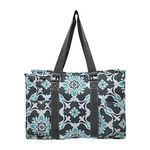 N Gil All Purpose Organizer Medium Utility Tote Bag 4 - 2017 Fall New Pattern (Quatro Vine Grey), Gray, Medium