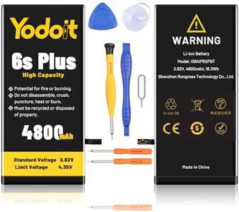 Yodoit 4800mAh Batteria per iPhone 6S Plus Batteria di Ricambio, Batteria Li-ion Alta Capacità 0 Ciclo Li-ion Batteria con Kit Sostituzione
