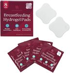 Nurse & Nourish [8 Pads] Hydrogel Pads for Breastfeeding Soreness Support - Immediate Relief Nipple Gel Soothing Pads - Easy Apply Gel Nipple Pads for Breastfeeding - Reusable Form Adjusting Gel Pads