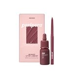 Peripera Ink the Velvet Lip Tint | High Pigment Color, Longwear, Weightless, Not Animal Tested, Gluten-Free, Paraben-Free | 0.14 fl oz (Liquid Lip + Liner Kit #002 WINE NUDE)