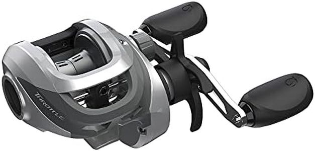 Quantum Throttle Baitcast Fishing Reel, 7 + 1 Ball Bearings with a Smooth and Powerful 7.3:1 Gear Ratio, Zero Friction Pinion, DynaMag Cast Control, and Oversized Non-Slip Handle Knobs