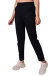 HSR Women Cotton Casual Style Pyjamas With Side Pockets || Women Pyjama || Women Lower || Lounge Pants (Black, XL)