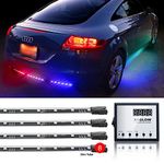 Second Generation 8pc 24in Tubes Advanced UFO style 3 Million Color Remote Control LED Undercar Light Kit