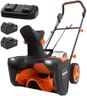 MAXLANDER Snow Blower Cordless, 40V 20-Inch Brushless Cordless Snow Blower with Dual LED Lights, 180° Rotating Chute, Electric Snow Blower Battery Powered(2 x 4.0Ah Batteries and Charger Included)