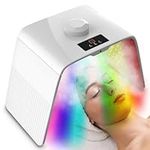 Cozion LED Light Therapy Device, Photon Photon PDT Light Therapy Mask 7 Color Professional LED Light Therapy Face Mask with Near Infrared Facial Beauty Machine SPA Salon Home Equipment Steam Type