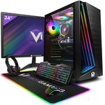 Vibox V-68 Gaming PC - 24" Monitor Bundle - AMD Ryzen 5 4500 Processor - Nvidia RTX 3050 6GB Graphics Card - 16GB RAM - 1TB SSD - Windows 11 - WiFi