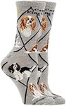 WHD Cavalier King Charles Spaniel Socks (Gray, Large)