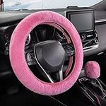 SEG Direct Furry Car Steering Wheel