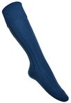 WB SOCKS LOVAT BLUE KILT HOSE Wool/Lycra Mens Size 9½-13