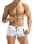 COOFANDY Mens Swim Trunk Swimwear Bathing Suit Swim Brief Square Leg Board Short