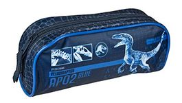 Undercover Jurp0691 Jurassic World Stylish Dinosaur Motif-Pencil Case for Teenagers-Ideal for Back to School Item for Dino Fans, Cartoon, Blue, Standard Size