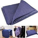 BEIBOON Large Moving Blankets Heavy Duty 182cm*203cm Furniture Moving Blankets Full Size Removal Transit Blankets Packing Moving Supplies (2 Pack)