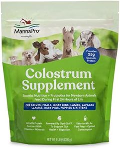 Manna Pro Colostrum Supplement for Newborn Goat Kids | Formulated with Vitamins and Minerals | Helps Promote Healthy Development | 16oz