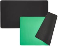 2 Pack Card Game Mat for Board Game, Playmat, Color Black/Green (24x14 in)