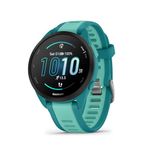 Garmin Forerunner 165 Music, Running Smart Watch, Colorful AMOLED Display, Training Measures and Recovery Information, Music on Your Wrist, Turquoise