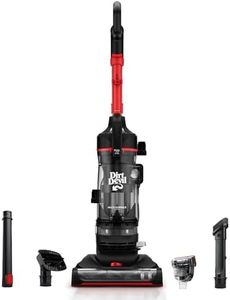 Dirt Devil Multi-Surface Rewind+ Bagless Upright Vacuum Cleaner Machine with Cord Rewind, Powerful Suction, Extended Filtration, UD76800V, Black