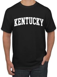 State of Kentucky Style White Fashion Men's T-Shirt, Black, 3X-Large