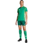 adidas Womens Tiro 24 Shorts, Team Dark Green/White, Medium