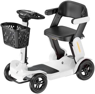 Mobility Scooter for Adult, 25 Miles Endurance Lightweight Mobility Scooter, Folding Mobility Scooter for Adult, Powered Mobility Scooter All Terrain Motorized Scooter Collapsible
