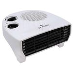 Zanibo | Since 1997 | 2000 Watt Portable Electric Room Fan Heater with 2 Heating Settings (1000/2000W) | Adjustable Thermostat, Overheat Protection | Fast Heating for Office | 1-Year Warranty, White