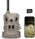 OUTDOOR EXPERT 4G Cellular Trail Camera,20MP Hunting Camera with No Glow 940nm IR Led Night Vision,HD Video IP66 Waterproof Game Cam,90FT Flash Range Wildlife Monitor Camera Include 32GB TF& SIM Card