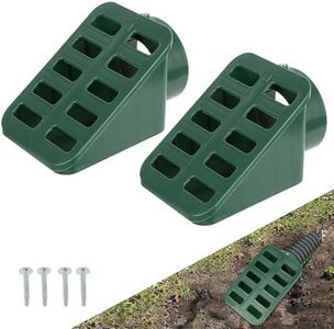 Kisotay Lawn Yard Angled Drainage Grate, Green Yard Drain Grate Emitter for Sump Pump Discharge and Downspout Extensions, Prevents Standing Water, Fits 3" & 4" Drain Pipe(2 Pack)