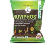 NUVIPHOS - Multipurpose Organic Fertilizer | Combo of Vermicompost, Fortified Compost and Biofertilizer in one | 100% Natural Phosphorus Rich Manure Fertilizer for Plants (5 Kg- Powder)