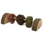 Rosewood Naturals Rodent Playground, Small Animal Treat and Gnaw Toy for Hamsters, Gerbils, Mice, Rats, Rabbits, Guinea Pigs, Chinchillas and Degus (Pack of 1)