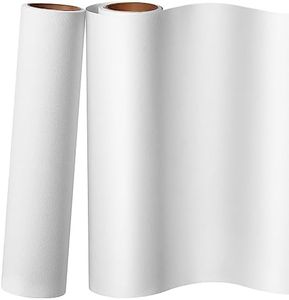 Qeeenar 2 Pcs Cotton Canvas Roll for Painting, Triple Primed Gesso Canvas Paper, Suitable for Acrylic, Oil, and Art Projects, Acrylic Pouring & Wet Media (12 in x 10 ft)