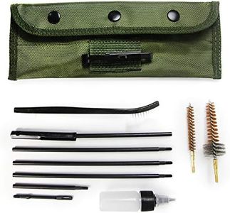 Portable Gun Cleaning Kit All Round with Pouch for Rifle,Shotgun Maintanence,Muti Cleaning Kits in Tarvel Size with Cleaning Rods and Brass Brush,Military Style for Hunting and Shooting,.22cal/5.56mm