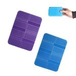 2pcs Moistureproof Foldable Outdoor Seat Cushion,Folding Foam Sit Mat Thermally Insulated Folding Seat Pad Moisture-Proof Folding Seat Mat for Outdoor Hiking Walking Camping Picnic Park(2 Colors)